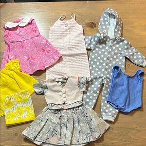 Lot of handmade Doll Clothes- fits 18” Doll